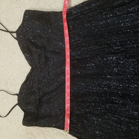 NWOT J.Crew Pleated Midi Dress in Metallic Lace - Picture 7 of 8